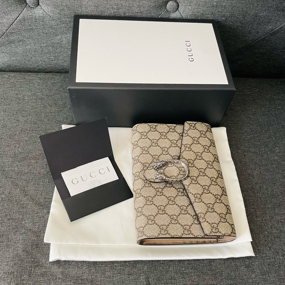 Authentic Gucci Dionysus GG Supreme chain wallet - Picture 10 of 12